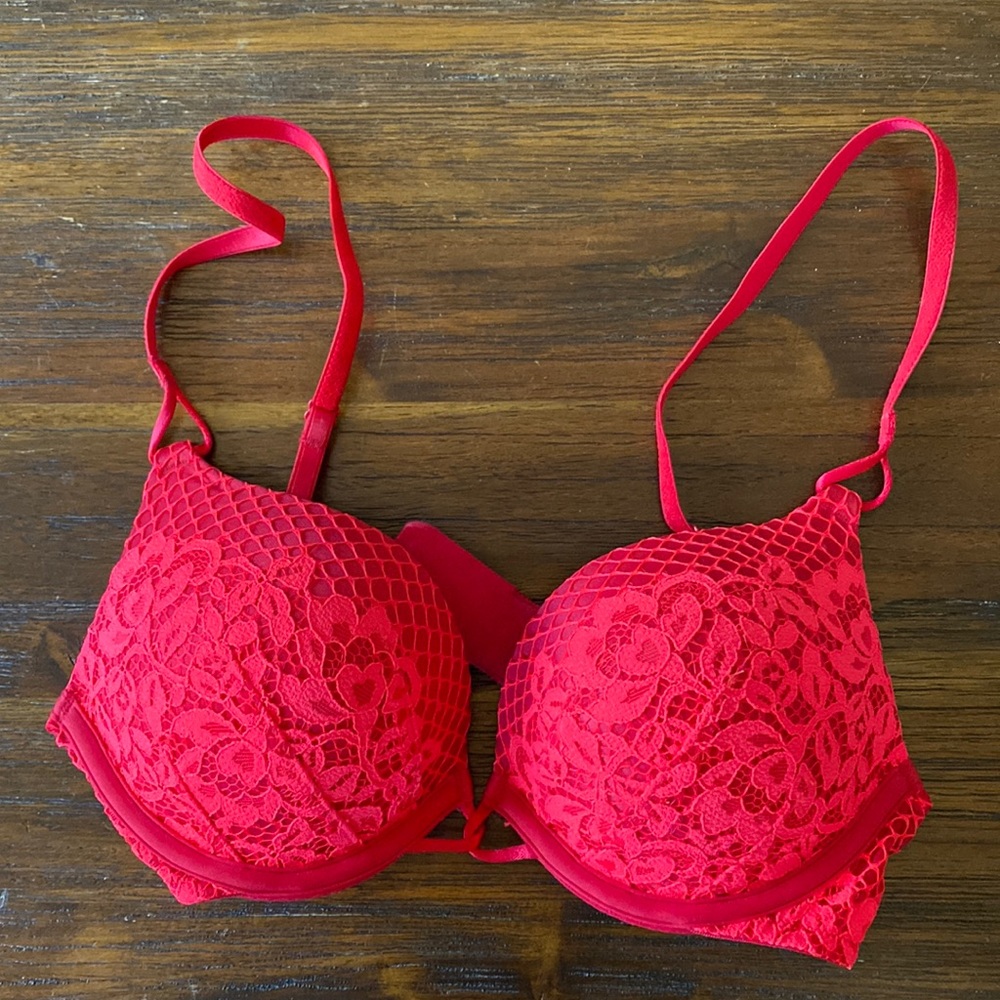Victoria's Secret Red Lace Bra